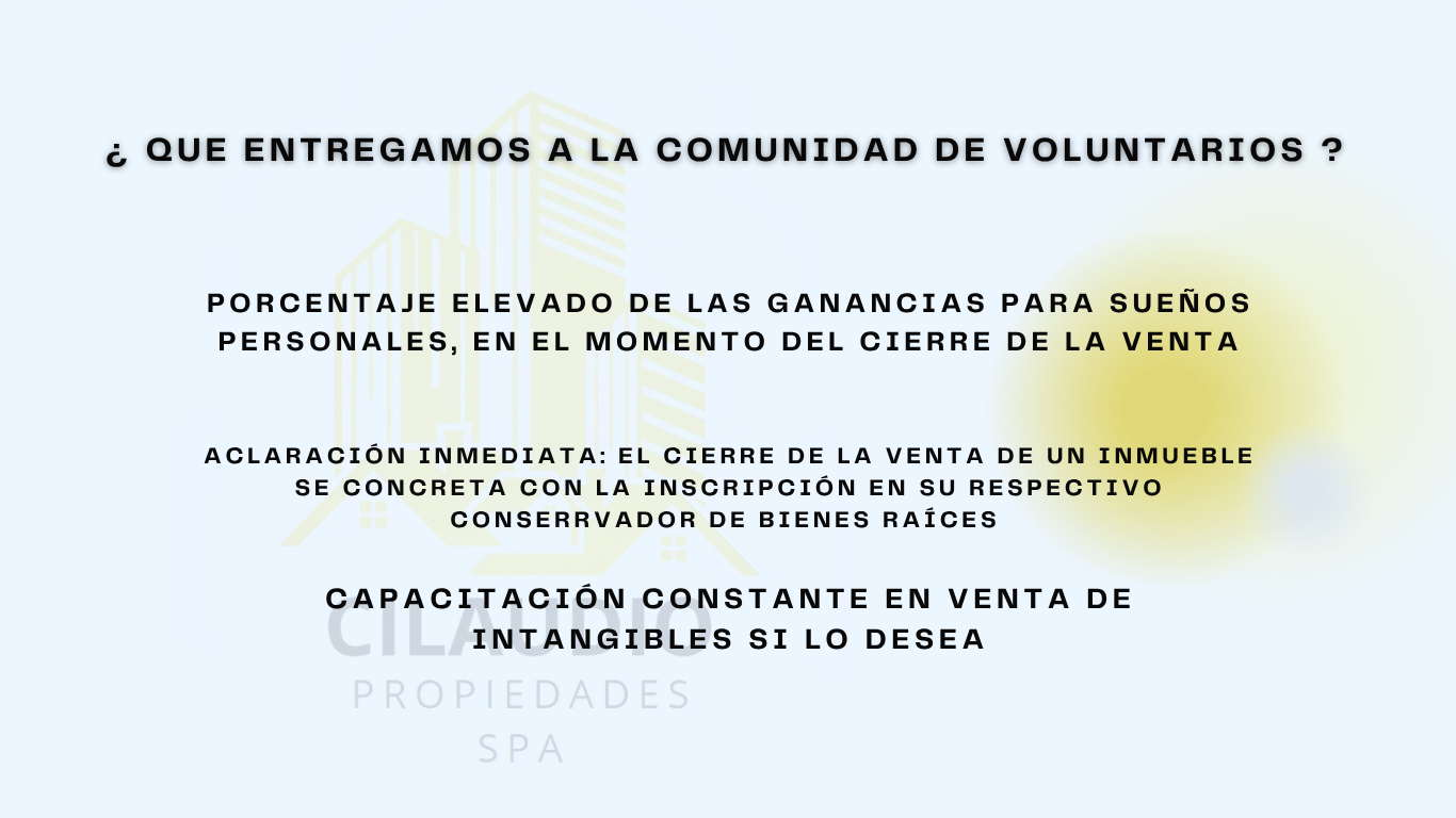 Que entregamos a la comunidad de voluntarios
